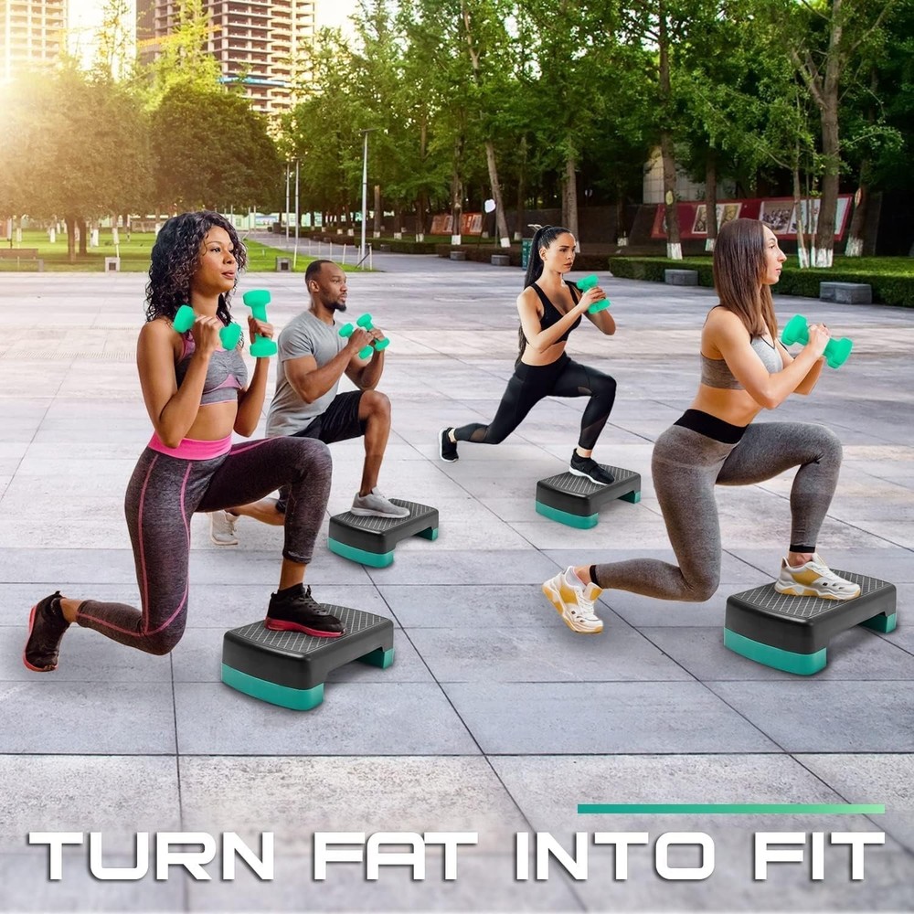 Lightweight 18.9" Step Platform with Height Adjustability for Versatile Training