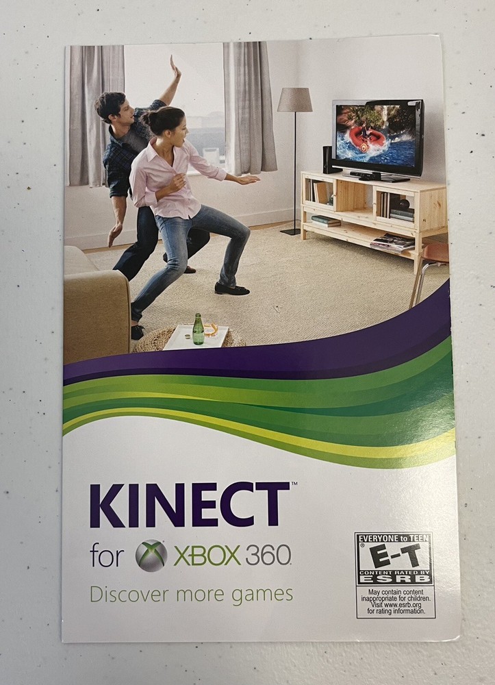 Kinect Adventures (Xbox 360, 2010) With Manual