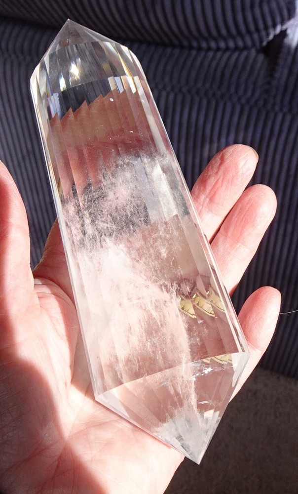 Clear Quartz Vogel 24-sided Large Crystal - v2001