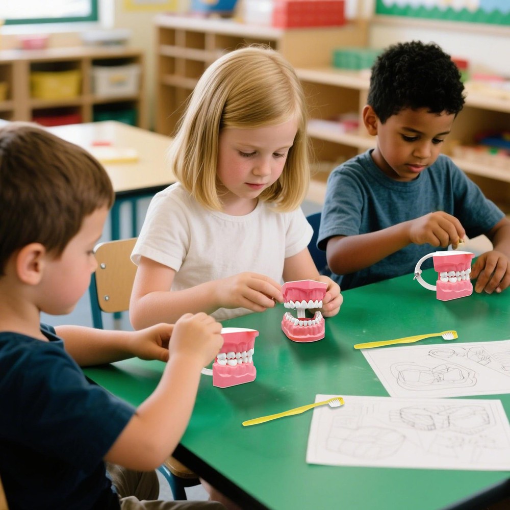 Interactive Tooth Brushing Model for Educational Training with Toothbrush