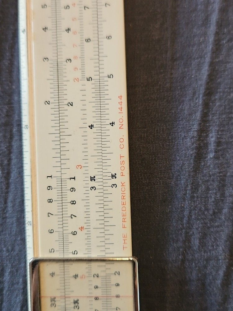 2 POST 1266m, 1444 DRAFTING RULER - IN LEATHER CASES