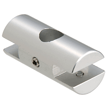 CRL ARDHSC6 Satin Anodized 1/4" Horizontal Double Clamp