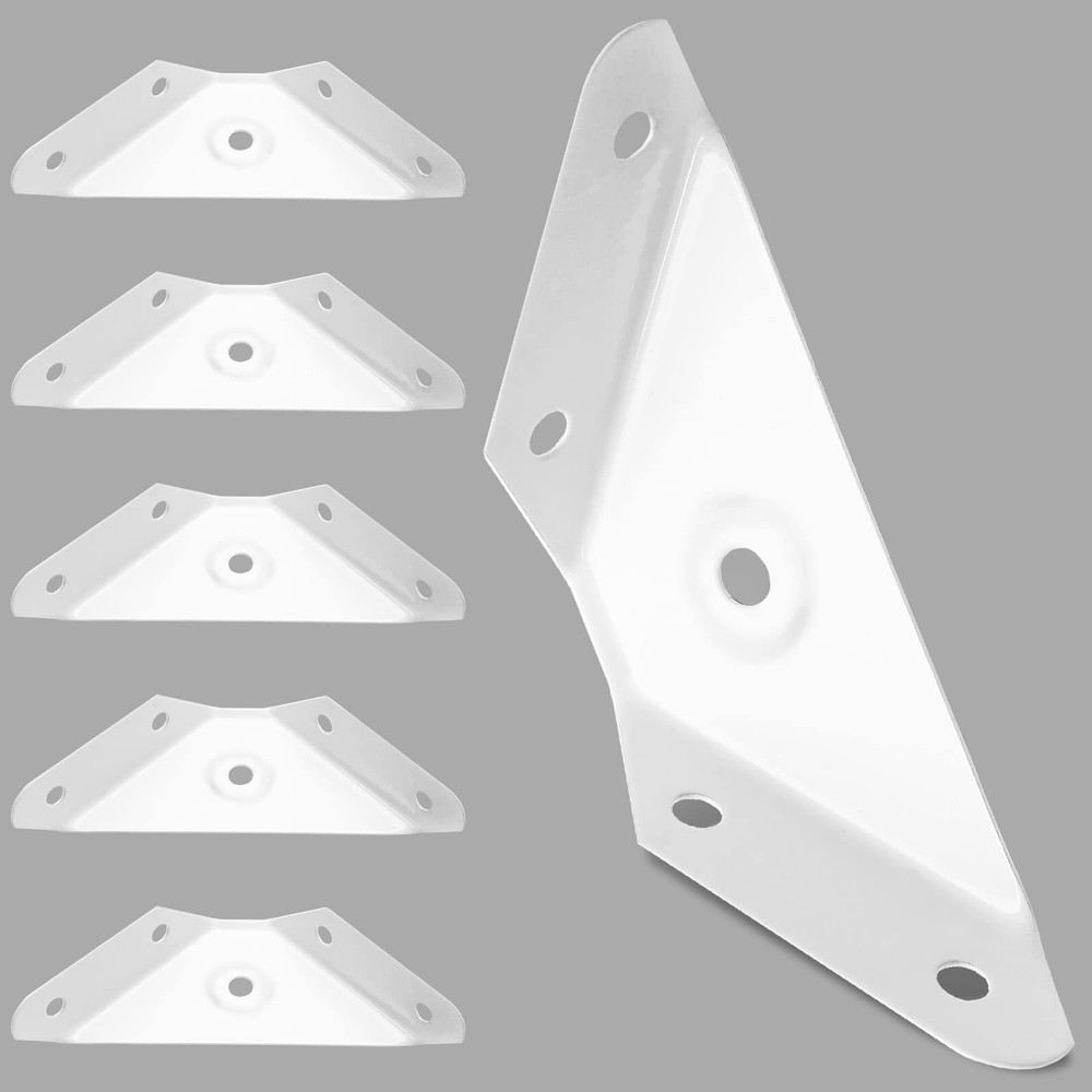 12 Pcs Corner Bracket Metal Corner Brace Corner Support Trapeziform Angle Cod...