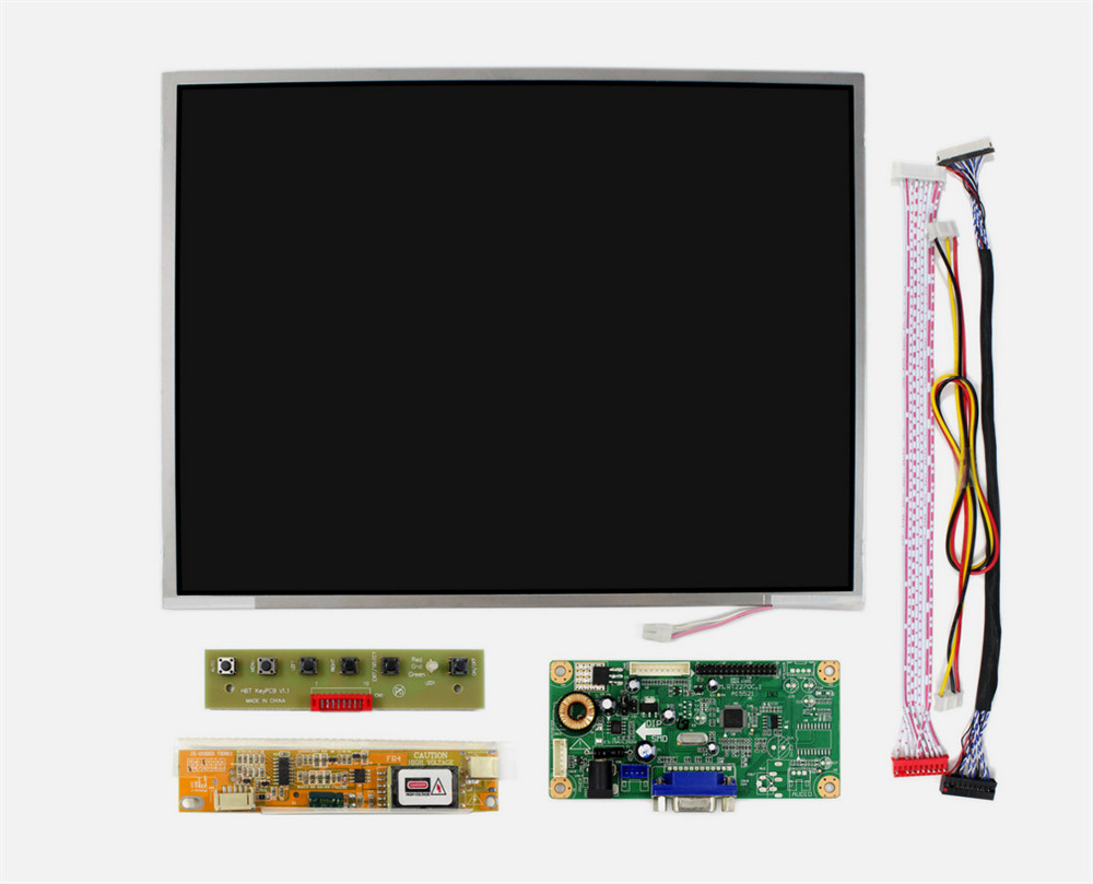 VGA LCD Controller Board With 12.1" 4:3 1024x768 LCD Screen