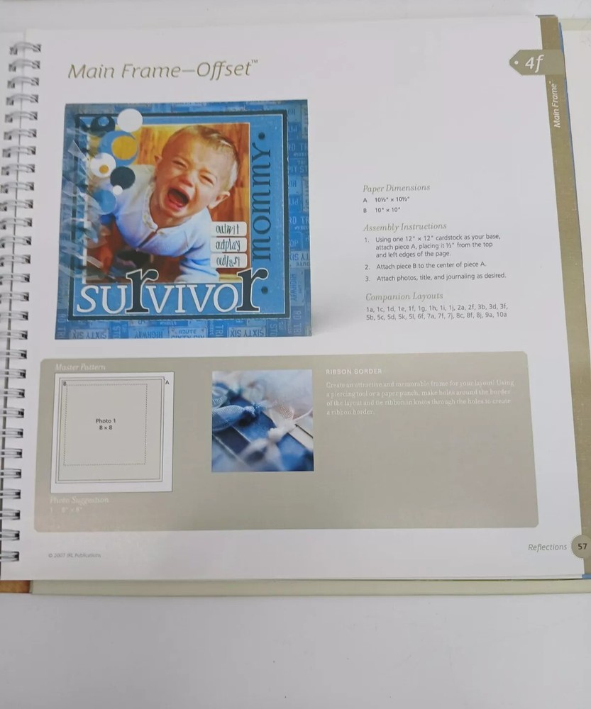 (Lot Of 3) Scrapbooking Books Cherish Imagine Reflections Layout Programs