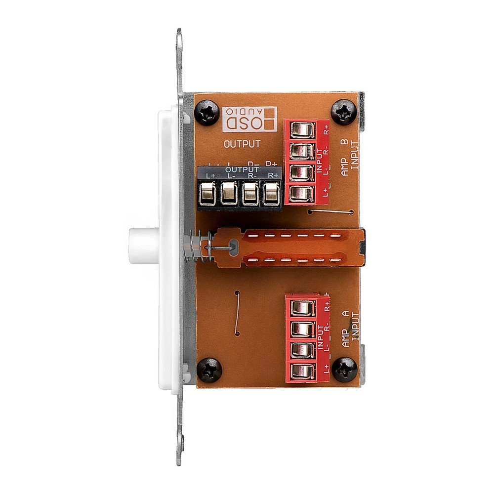 OSD In Wall Speaker Selector A/B Switch Decora Plate 100W Single Gang White