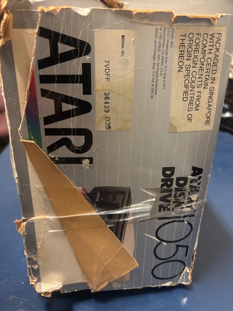 Atari 800xl Computer & 1050 disk drive with box untested/unused read details
