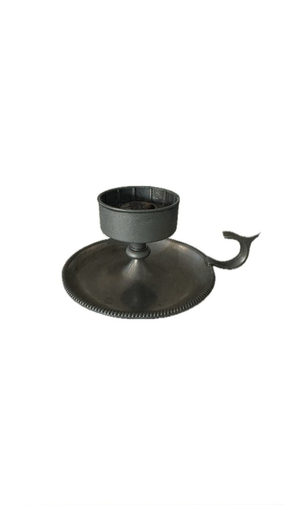 Vintage Candlestick Holder with Finger Loop