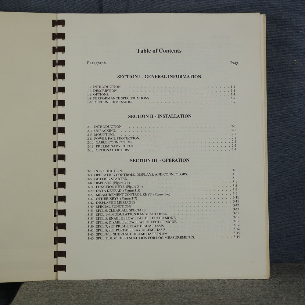 Boonton Model 8201 Modulation Analyzer Instruction and Service Manual