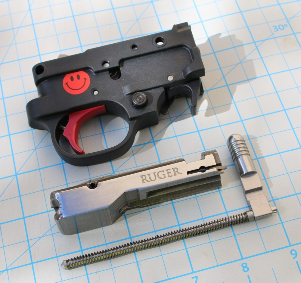 Ruger 10/22 Premium Trigger Assembly & Speed Bolt Assembly - Red Trigger