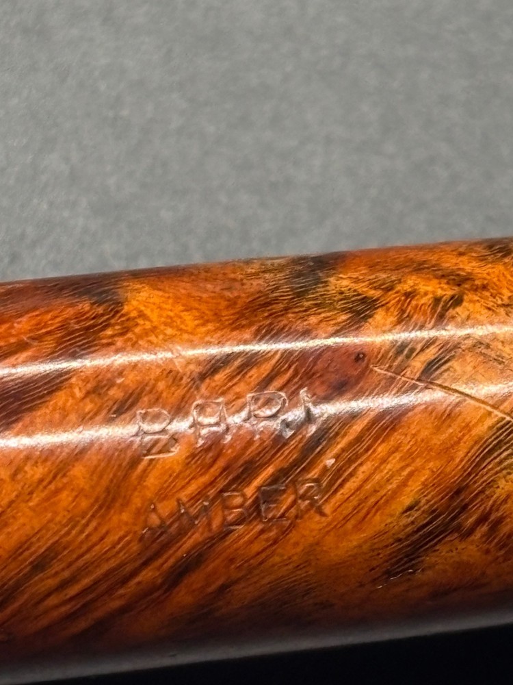 Bari Amber 8244 Smooth Thick Pot Danish Estate Pipe