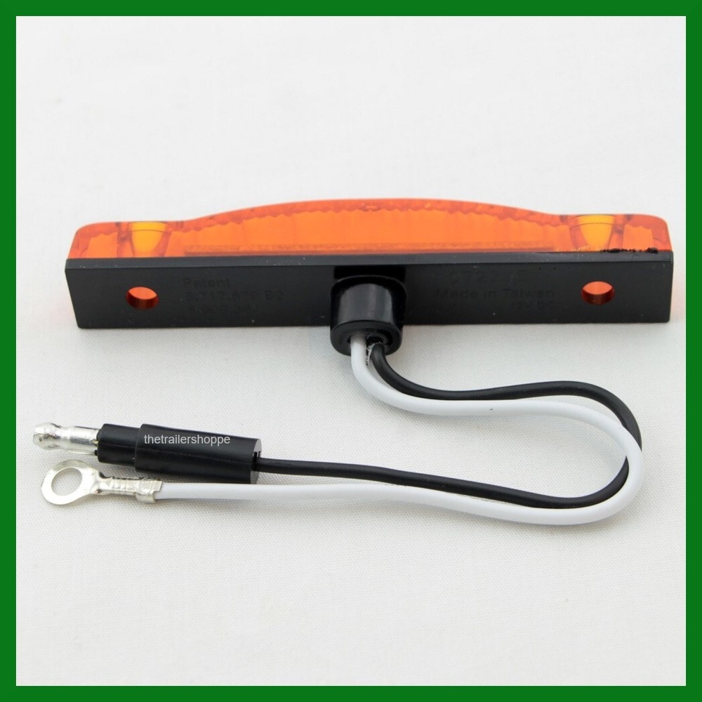 Maxxima Thin Line Side Marker Clearance light 7 LED Amber Lens 5/8 X 4