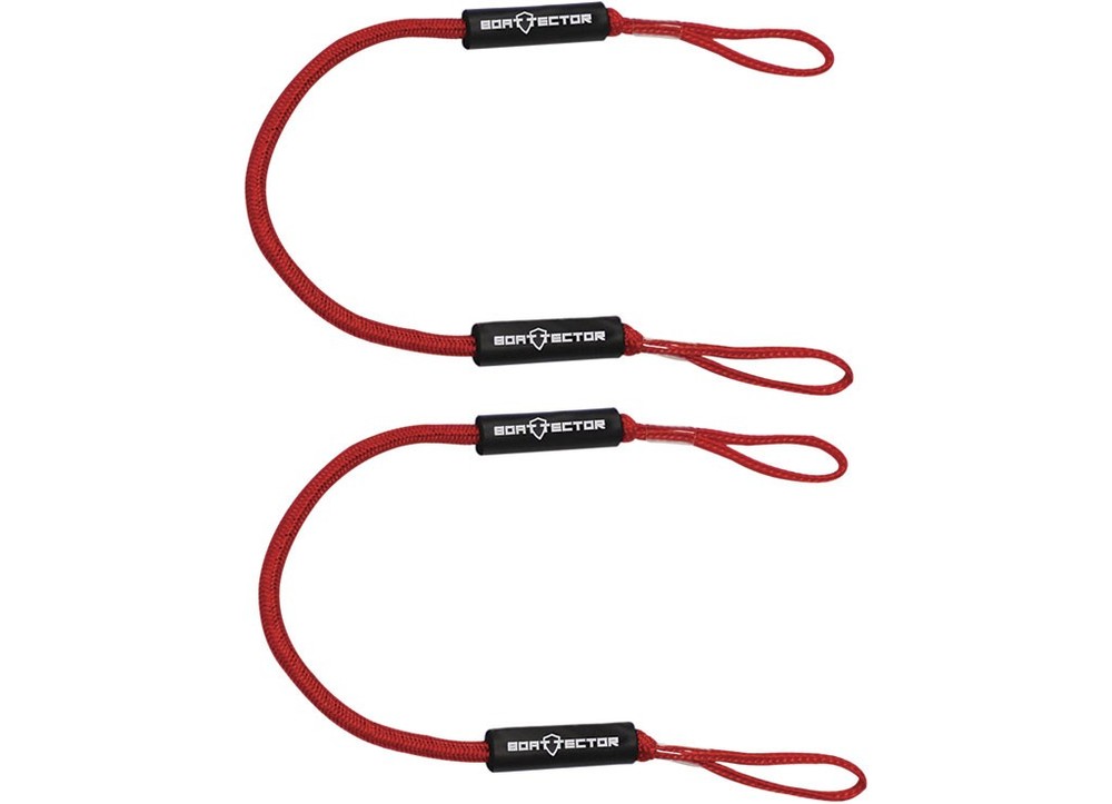Extreme Max 3006.3075 BoatTector Bungee Dock Line Value 2-Pack - 8', Red