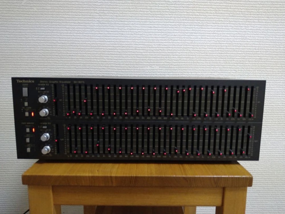 Technics SH-8075 Stereo Graphic Equalizer Audio AC100V Black Energization