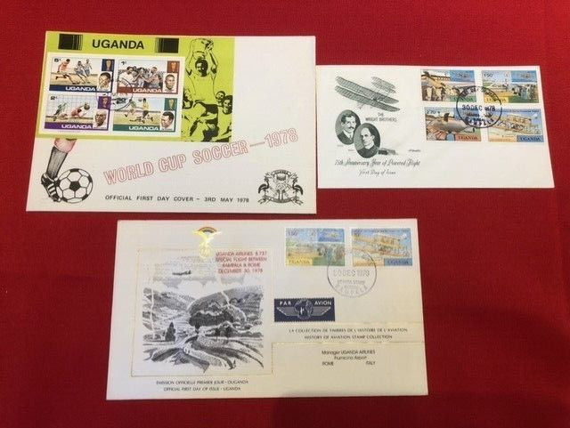 1978 Uganda x 3 FDC