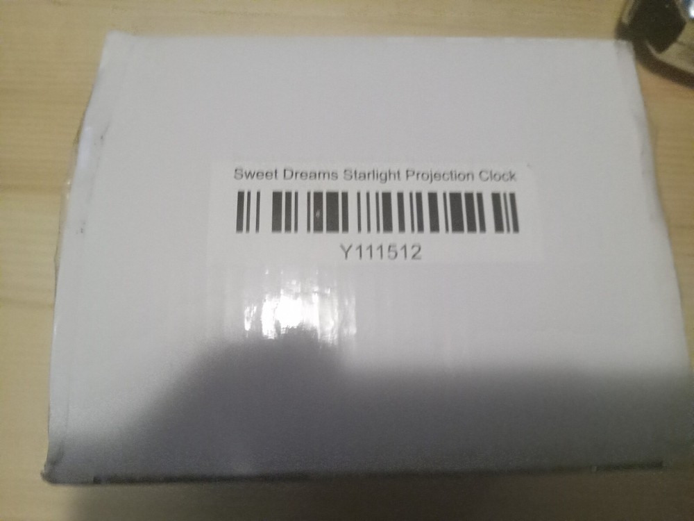 "Dreamer" Sweet Dreams Starlight Projection Clock "New"