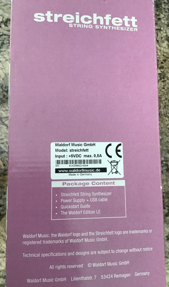 WALDORF STREICHFETT STRING SYNTHESIZER MODULE