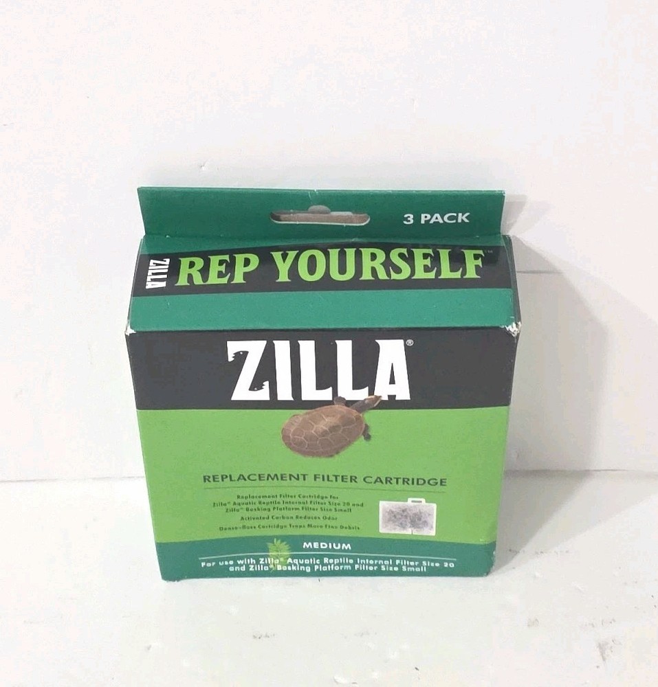 Zilla Replacement Filter Cartridges Medium - 3 Count