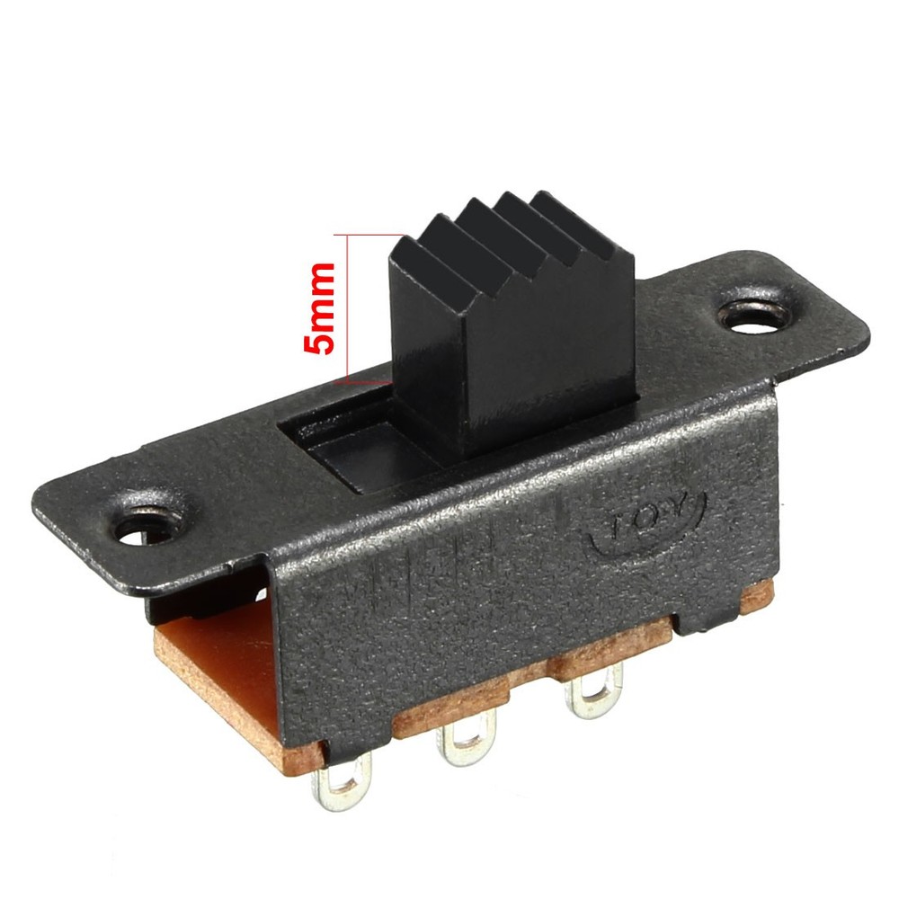 20Pcs 5mm Vertical Slide Switch SPDT 2 Position 3 Terminals PCB Panel Latching