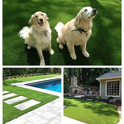 Artificial Grass Turf, 0.8" Pile Height Realistic 3'4" x 5' (Rectangular)