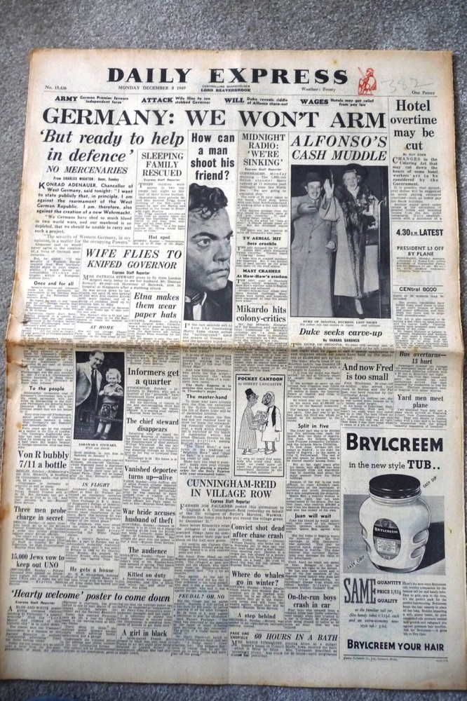 Daily Express 5th December 1949