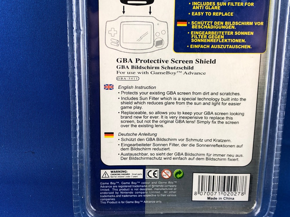 A.Play - GBA Protective Screen Shield NEW