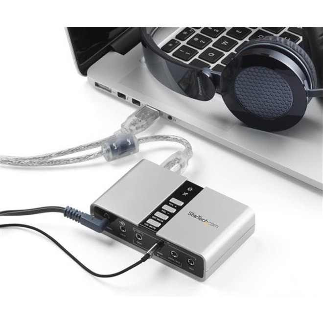 StarTech.com 7.1 USB Audio Adapter External Sound Card