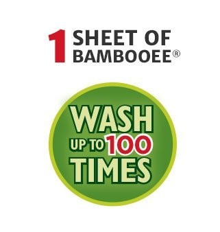 Bambooee Reusable Bamboo Towel ( Single roll, each roll comes with 20 sheets of