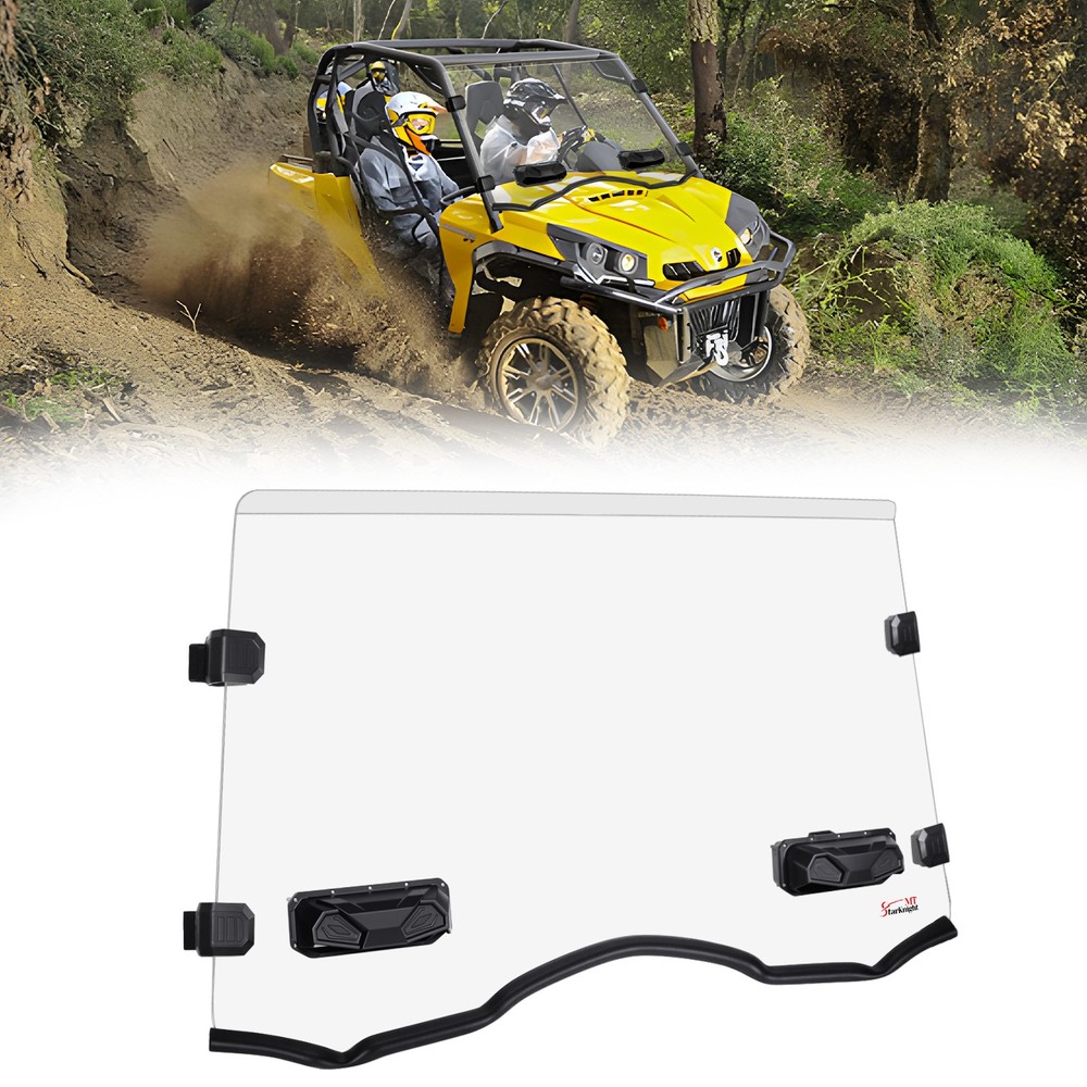 Scratch-Resistant Full Windshield Vented For Can Am Commander 800/1000 2011-2020