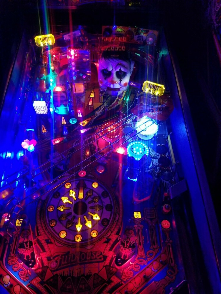 Williams Funhouse Pinball Machine Lower Right Clear Plastic with Custom Graphics