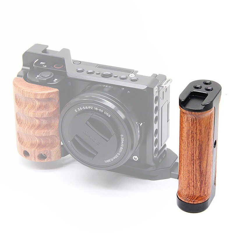 Side Wood Handle Left L-Plate Quick Release Plate Universal Camera Accessory USA