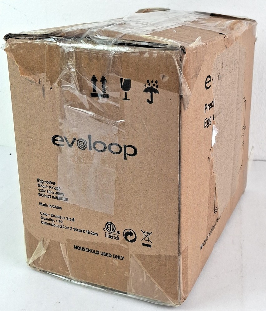 EVOLOOP Quick Egg Cooker 6 Eggs Capacity Model KY-305