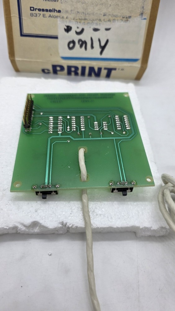 cPRINT SERIAL INTERFACE CARD Epson RX & FX For Apple IIc In Box Manual Untested