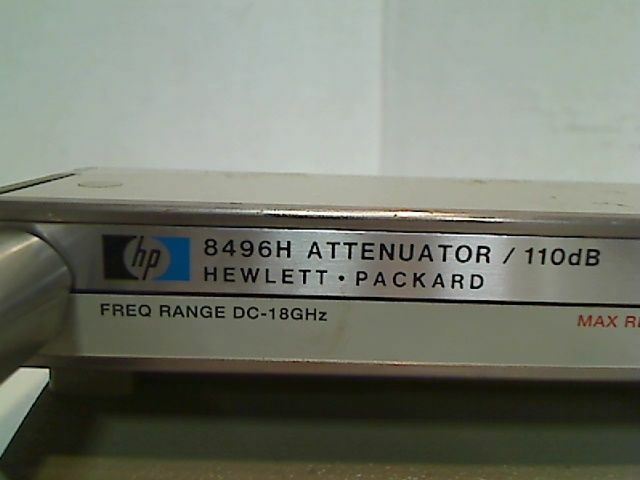 HEWLETT PACKARD ATTENUATOR/110dB FREQUENCY RANGE DC-18GHz 8496H