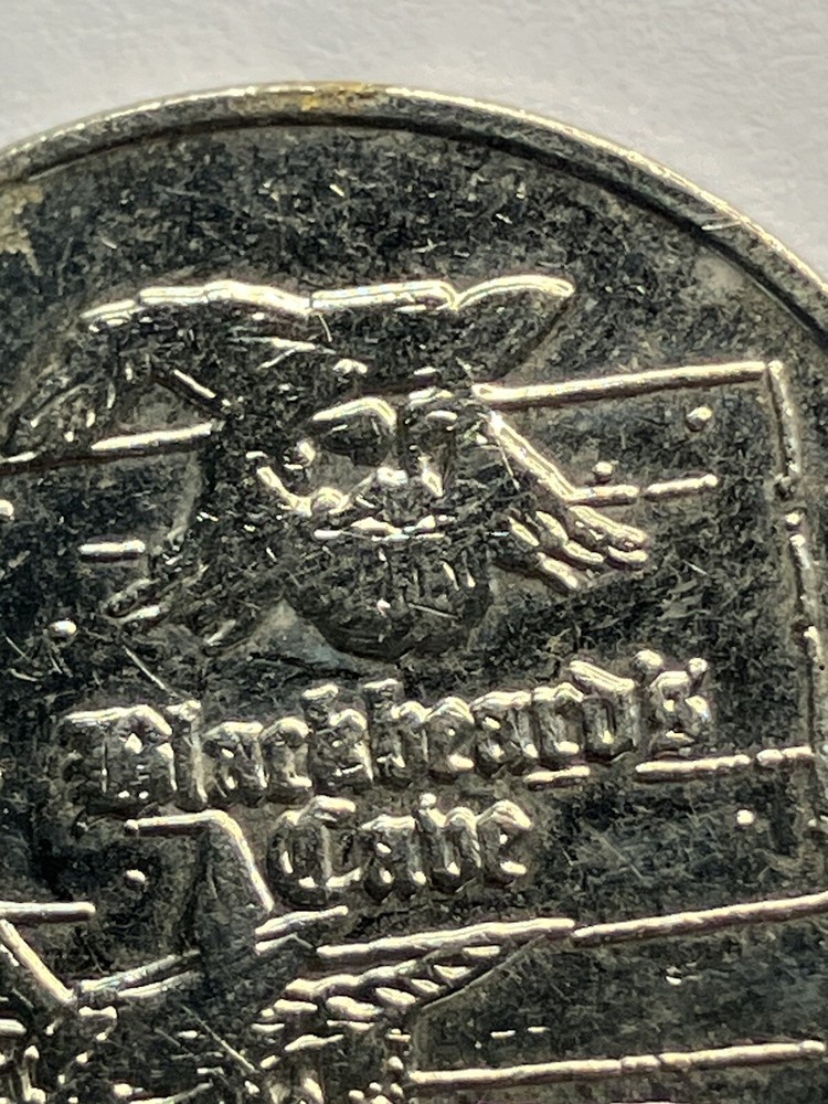 RARE Blackbeard’s Cabe Arcade Token Defunct #te1