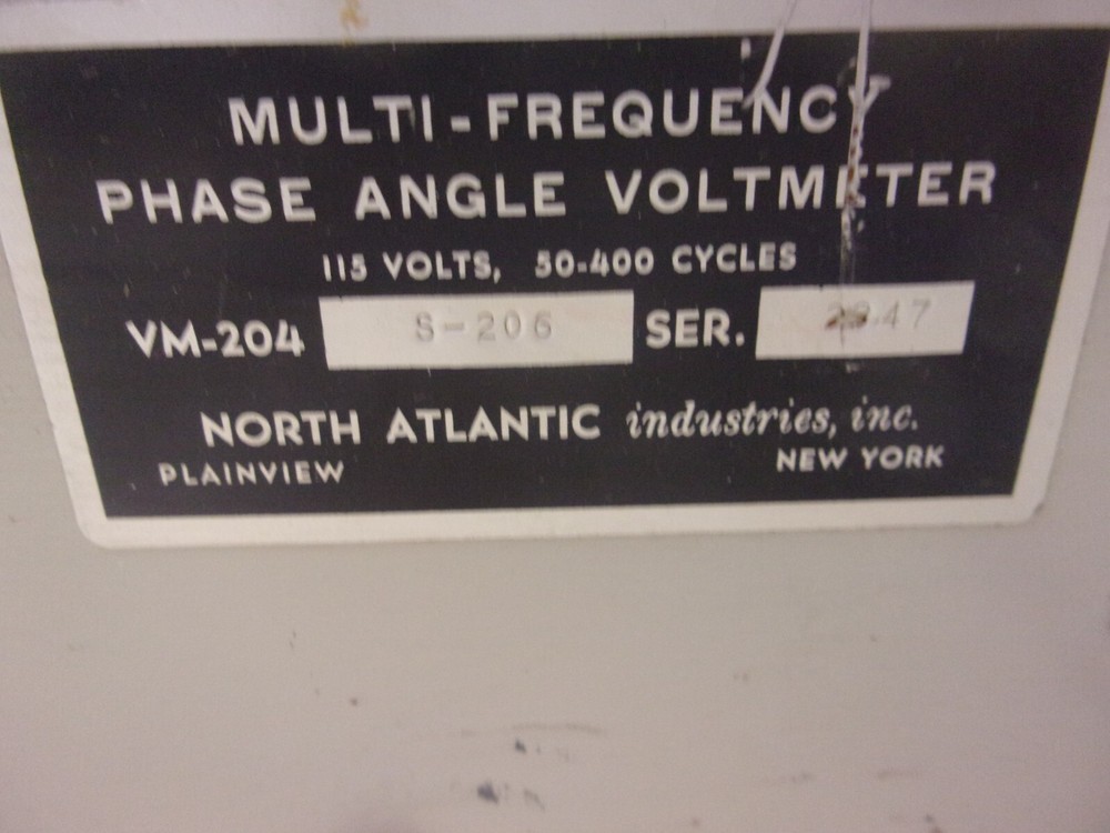 North Atlantic VM-204-S-206 Multi Frequency Phase Angle Voltmeter