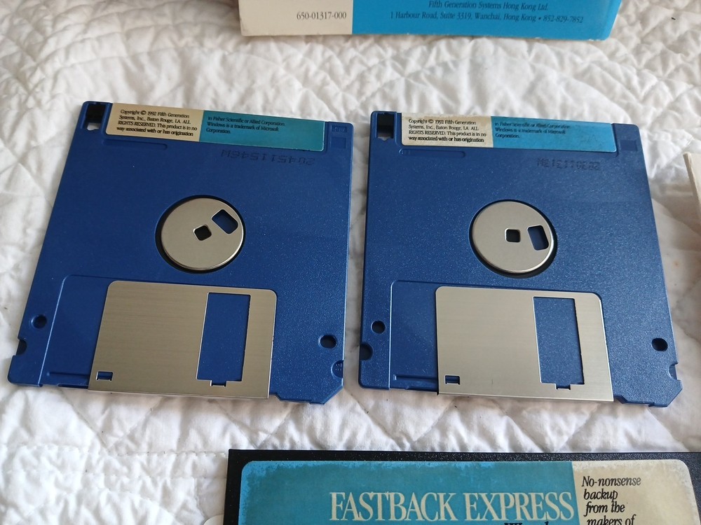 Fastback Express Windows Floppy Disks & User's Manual
