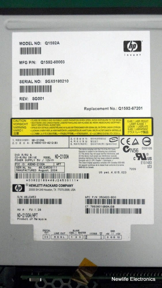 HP Q1592-67201 Storageworks DVD+RW Array Module Q1592A