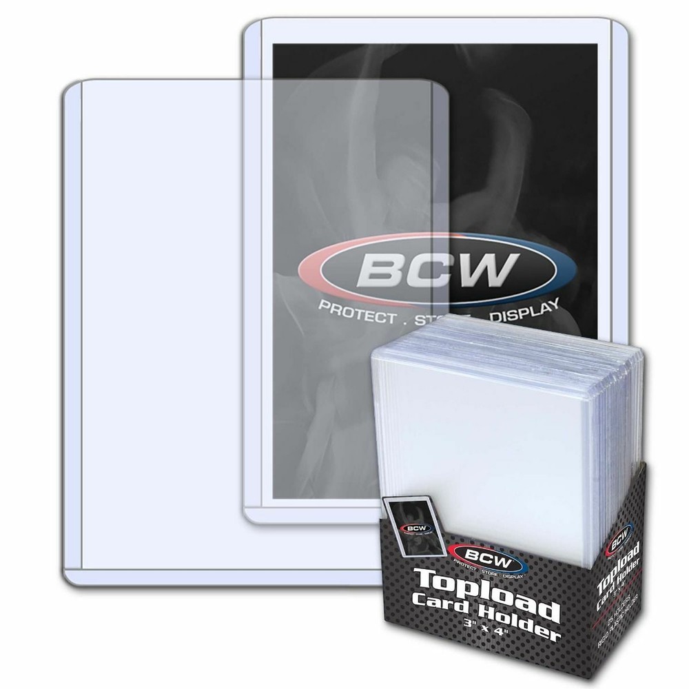 New (40 Packs) FULL CASE BCW STANDARD Trading Card Hard Plastic Toploader