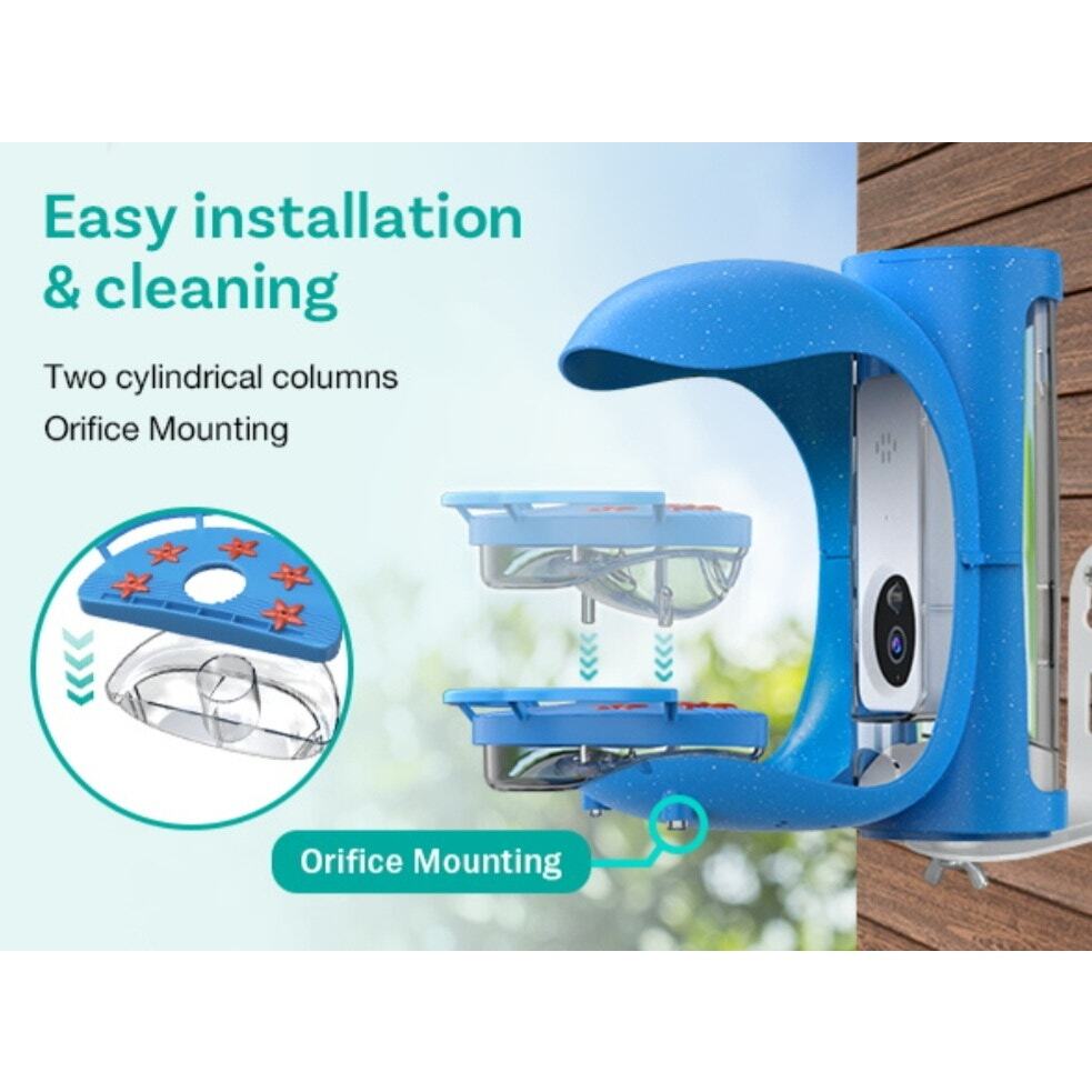 BirdDock Smart Solar Powered Bird Feeder with Camera (Reg.$210)