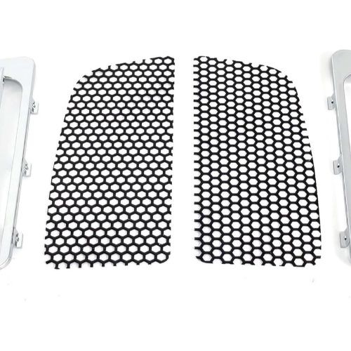 1 Pair Motorcycle Radiator Grille Screen, Engine Cooler Lower Fairing Chrome
