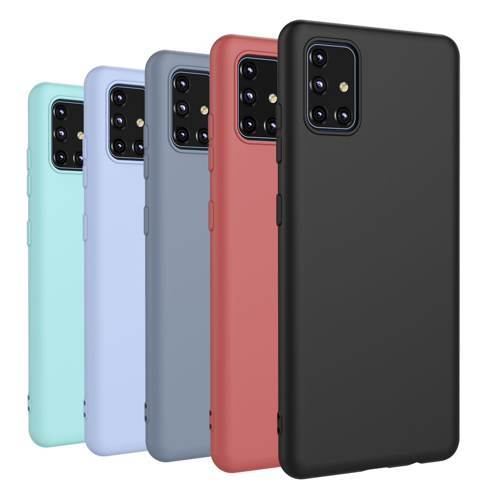 For Samsung Galaxy A71 5G A51 5G Silicone Case Phone Cover + Screen Protector