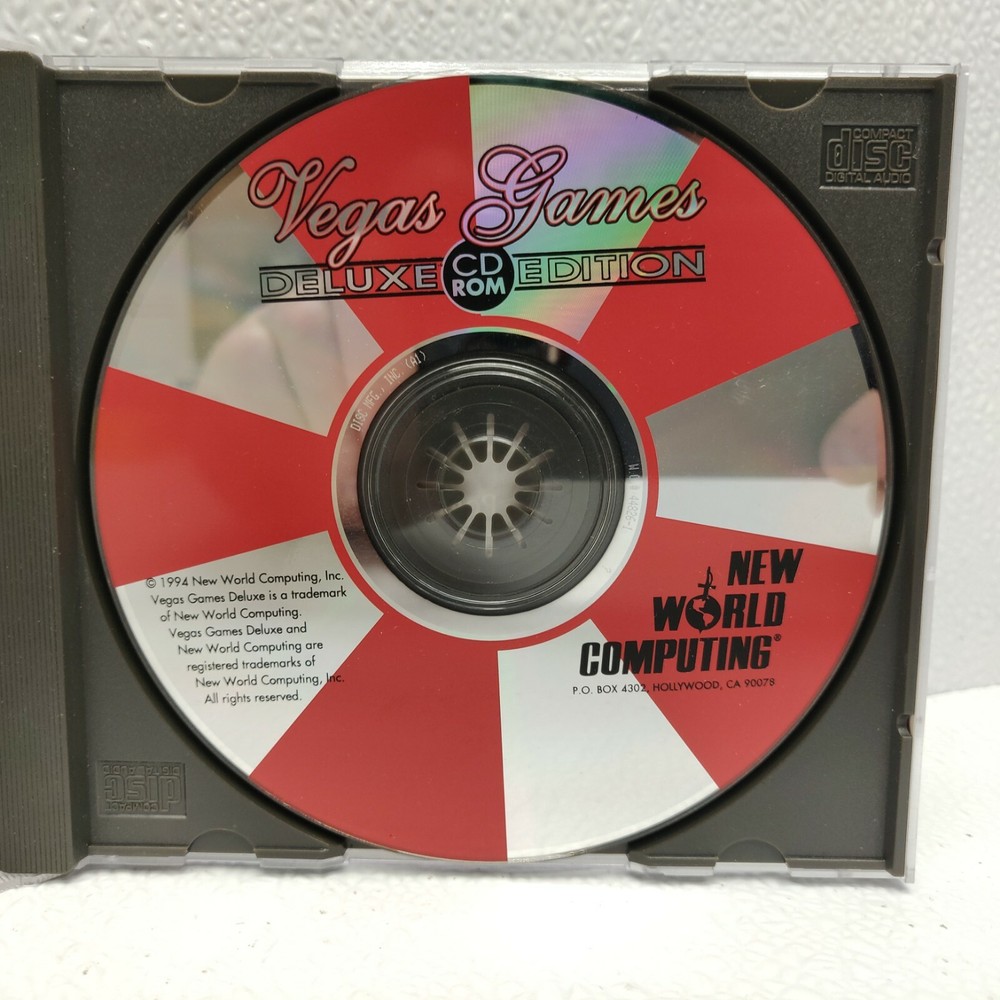 Vegas Games: Deluxe Edition (CD-ROM, 1994, New World Computing, Disc Only)