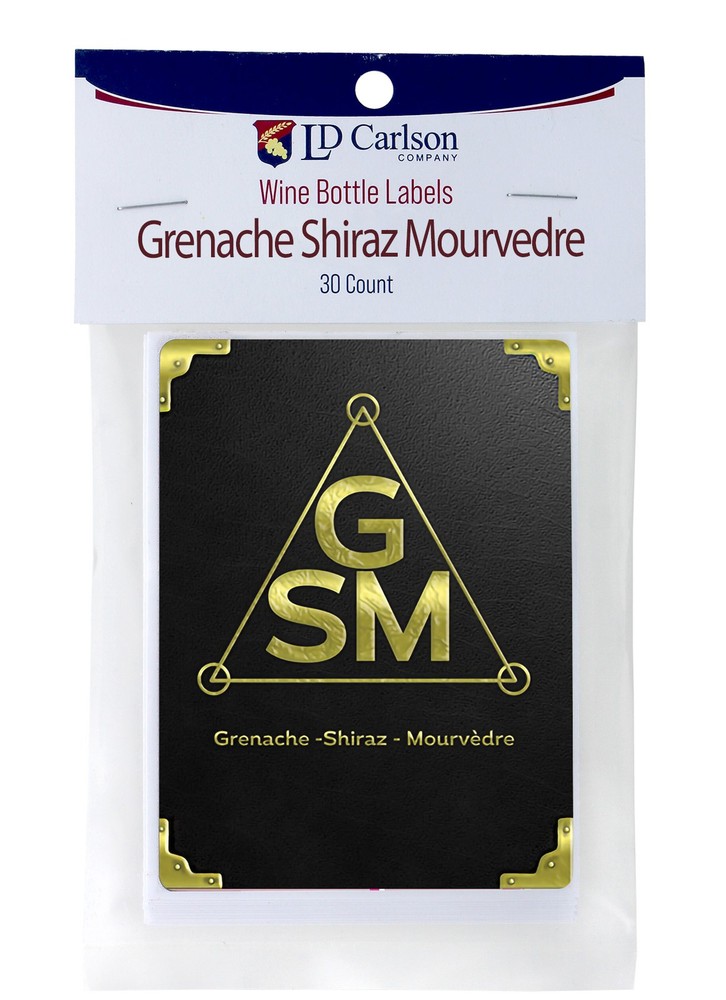 Grenache Shiraz Mourvedre Labels 30/Pack Varietal Collection