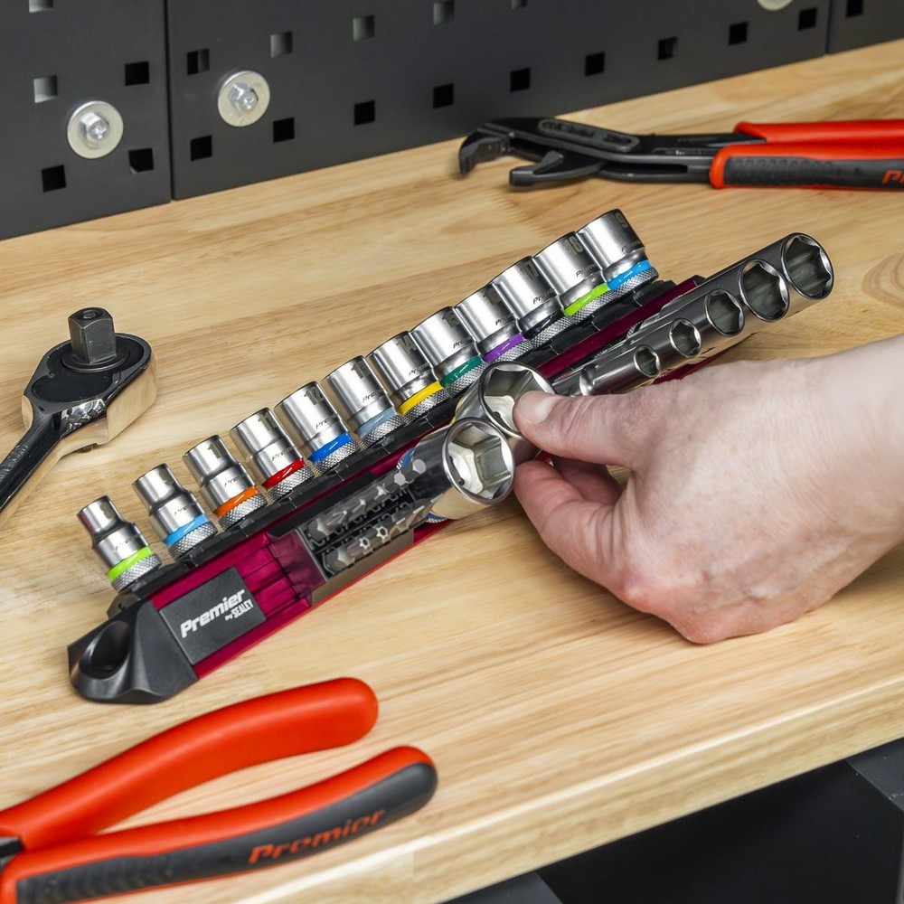 Sealey Premier Socket & Bit Retaining Rail 3/8"Sq Drive