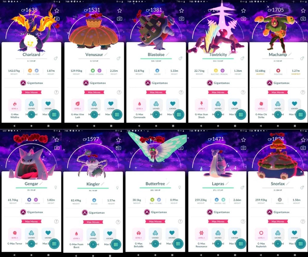 Guarenteed Lucky  shiny gigantamax / dynamax with background