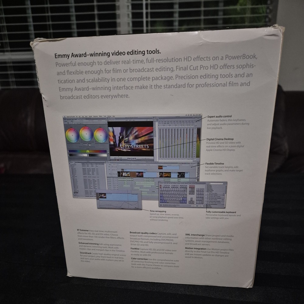 Final Cut Pro HD Version 4.5 – Upgrade Box Set (Mac, 2004) – RARE – Complete