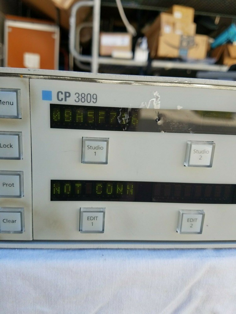 GRASS VALLEY CP3830/CP3809 - VIDEO SINGLE CONTROL PANEL(S)