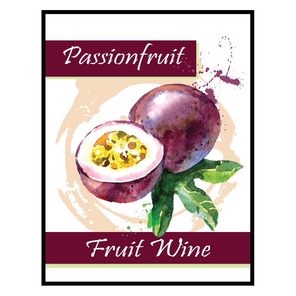 Passionfruit Fruit Wine Labels
