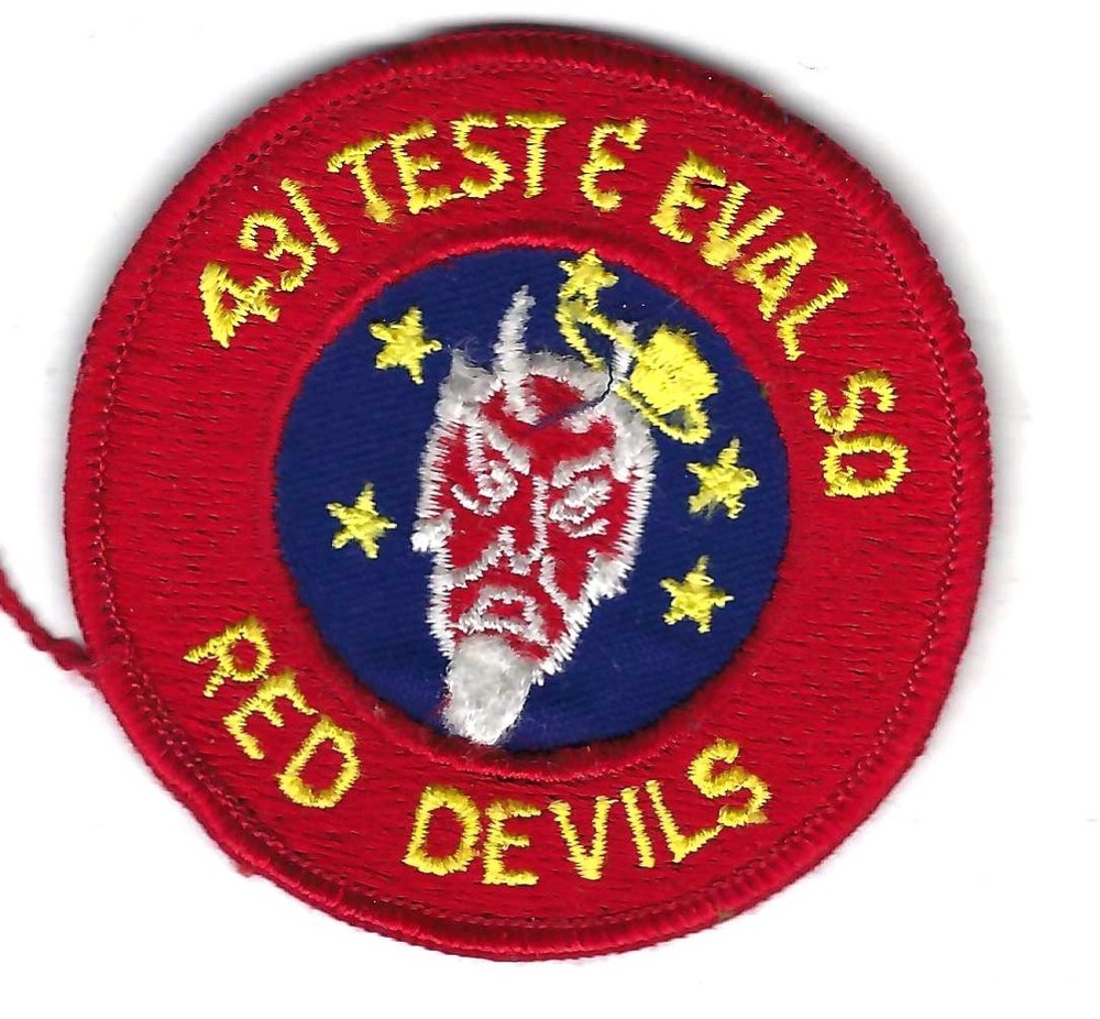 PATCH USAF 431ST TEST & EVAL SQ RED DEVILS         JT-61